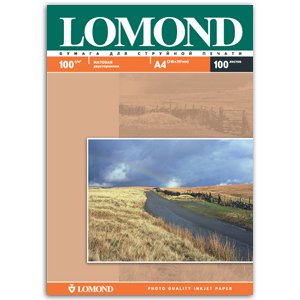 0102002 Lomond Бумага IJ А4 (мат) 100г/м2 (100 л) 2-х стор (15)