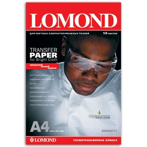 0808411 Lomond термотр-р струйн.для светл. тканей A4, 140г/10л. (27)