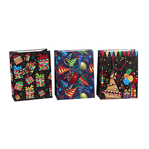 Пакет 211GBL (26х32,5х13)мат. birthday (12/144)