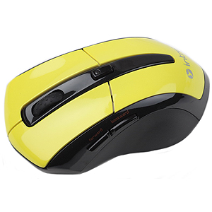 MW207 Мышь Intro Wireless Black/Yellow (20/40/320)