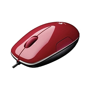 910-000766 Мышь Logitech LS1 Laser USB RTL red (10/350)