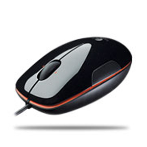 910-000864 Мышь Logitech LS1 Laser black/orange USB RTL (10/350)