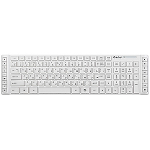 KU201SM Клав Intro Multimedia Slim white USB (10/20/240)