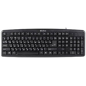 KP101 Клав Intro black PS/2 (10/20/300)