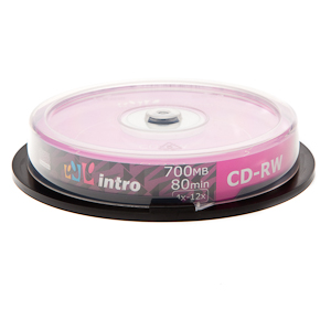 Intro CD-RW 700 mb 12х Cake (10) (10/200/14000)