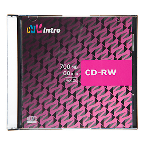 Intro CD-RW 700 mb 12х Slim (5) (5/60/5880)