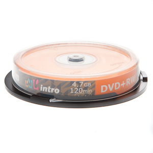 Intro DVD+RW 4х Cake (10) (10/200/16000)