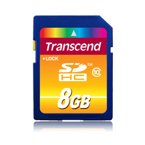 Transcend SDHC 08 Gb Class 10 (25)