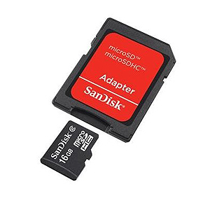 Sandisk Micro SDНС 16 Gb Class 4 + adapter (25)