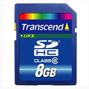 Transcend SDHC 08 Gb Class 6 (25)