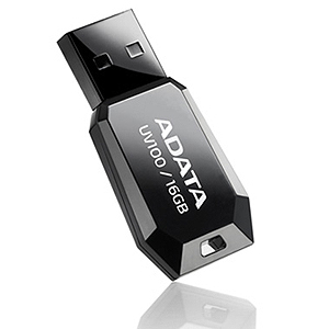 Флэш-диск A-Data 16 Gb UV100 Black