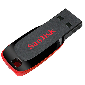 Флэш-диск Sandisk 04 Gb Cruzer Blade Blister Black (50)