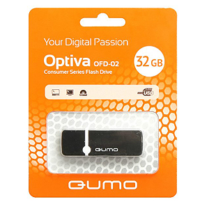 Флэш-диск QUMO 32 Gb Optiva-02 Black