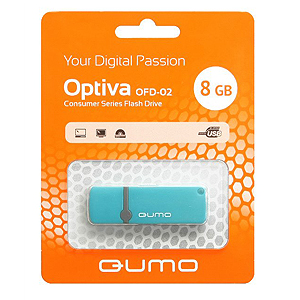 Флэш-диск QUMO 08 Gb Optiva-02 Blue