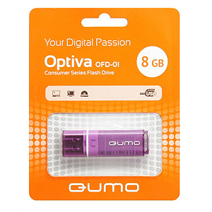 Флэш-диск QUMO 08 Gb Optiva-01 Violet