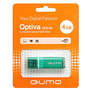 Флэш-диск QUMO 04 Gb Optiva-01 Green