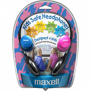 303495 Maxell KIDS HEADPHONES BLUE,вертикальные,синие (8/504)