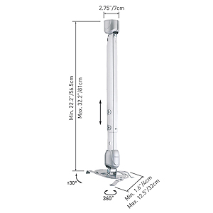 91.S Barkan Потолочный кронштейн для проектора, телескопический (5)