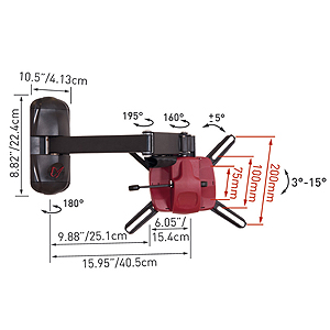 24.B Barkan NEW кронштейн с 4 степенями свободы max 32, 25kg (5/120)
