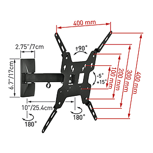 E33.B Barkan кронштейн с 3 степенями свободы max 56, 25kg (4/96)