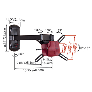 E24.B Barkan кронштейн с 4 степенями свободы max 37, 25kg (4/96)