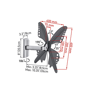 33.C.B Barkan кронштейн с 3 степенями свободы max 56, 30kg (6/240)