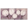 FP02431 WHITE FLORALS IV fully hand painted canvas 50x120cm  
