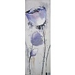 FP02433 BLUE POPPIES fully hand painted canvas 50x120cm  
