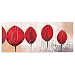 FP02434 WINE RED BUDS fully hand painted canvas 50x120cm  