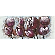 FP02432 AUBERGINE BUDS fully hand painted canvas50x120cm  