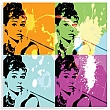 FP02566 Audrey Glass Art 50x50cm  