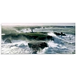 FP04014 Glass Art Pointe des Poulains Lighthouse 50x120cm (3)