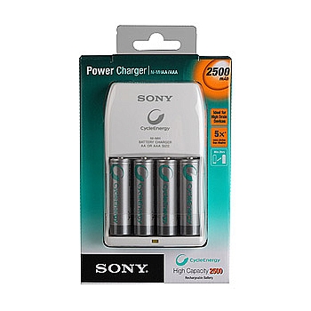 Sony [BCG34HLD4E] Sony Power Charger+ 4 AA 2500mAh (10/640)