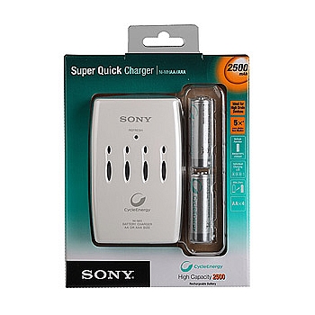 Sony [BCG34HRE4] Sony Refresh Charger + 4x2500mAh (10/360)
