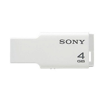 Sony - Sony 04 Gb Micro Vault Style White (10)