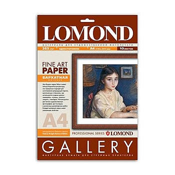 LOMOND 0911141 Lomond . Velour () A4, 265/10. (16)