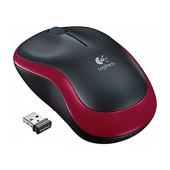 Logitech 910-002240  Logitech M185 Wireless Mouse USB Red (10/700)