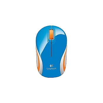 Logitech 910-002738  Logitech M187 Wireless Mini Mouse Blue USB (8/960)