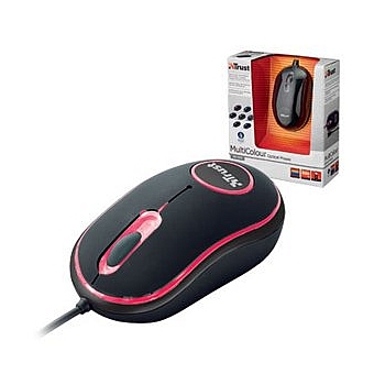 Trust 14962  Trust MultiColour Mouse - Black (MI-2330) USB (20/360)
