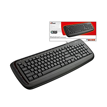 Trust 16203  Trust BlackStream Keyboard black USB (10/120)
