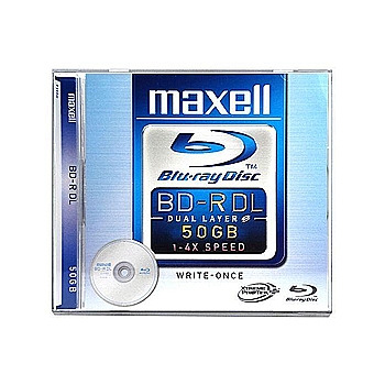 MAXELL Maxell BluRay (BD-R) DL, 50 Gb, 4x Jewel (5) (5/25)