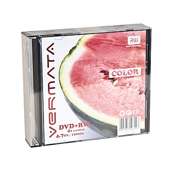 VERMATA Vermata DVD+RW 4,7Gb 4x Slim (5) (5/200/8400)