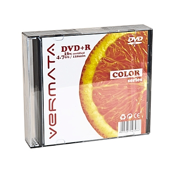 VERMATA Vermata DVD+R 4,7Gb 16x Slim (5) (5/100/8000)