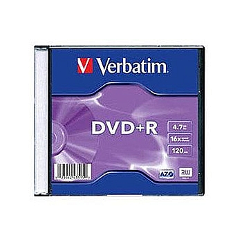 VERBATIM 43515 Verbatim DVD+R 4.7Gb, 16x Slim (20) (20/100/6000)