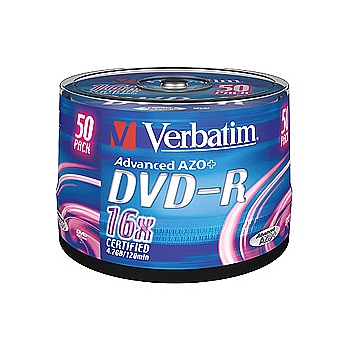 VERBATIM 43548 Verbatim DVD-R 4.7Gb, 16x Cake (50) (50/200/16000)
