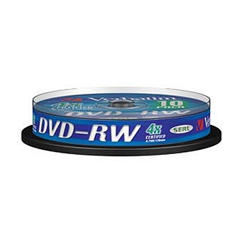 VERBATIM 43552 Verbatim DVD-RW 4.7Gb, 4x Cake (10) (10/200/10000)