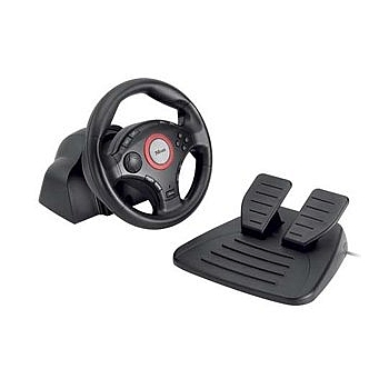 Trust 16064 Trust GM-3200 Compact Vibration Feedback Steering Wheel PC-PS2-PS3 black USB (4/48)