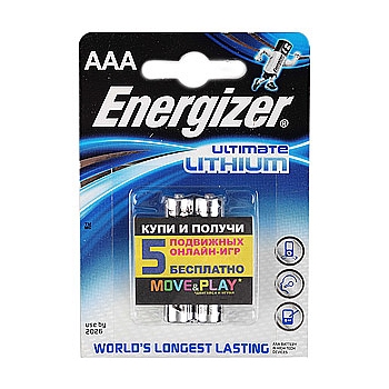  Energizer FR03-2BL L92 LITHIUM (2/24/8880)