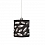  410443010  MASSIVE CLAPTIN pendant black 1x60W 230V